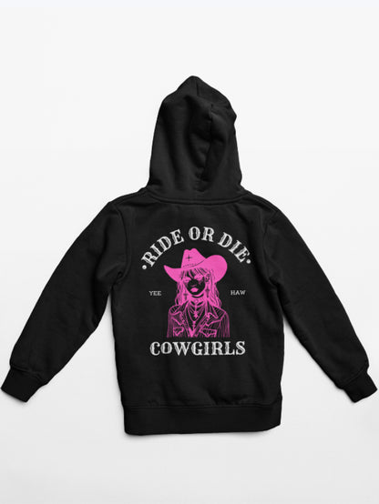 COWGIRLS HOODIES🏇(BLACK)