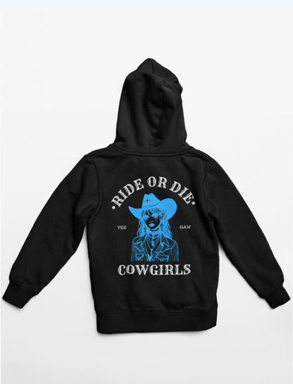 COWGIRLS HOODIES🏇(BLACK)