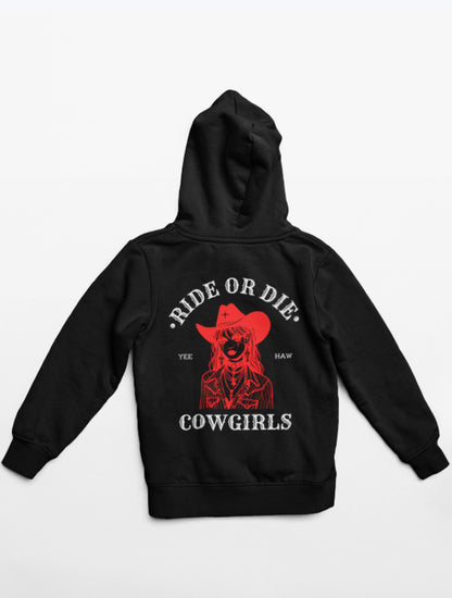 COWGIRLS HOODIES🏇(BLACK)